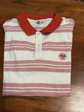 Roland - Garros Heritage Man Polo Shirt Ecru and Clay